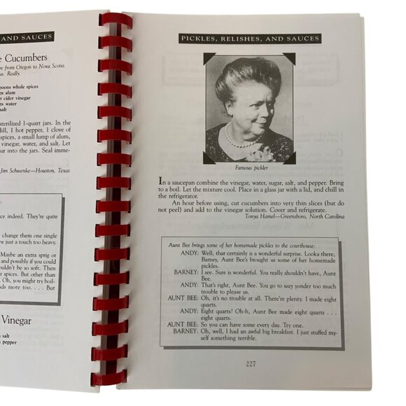 Aunt Bees Mayberry Cookbook by Ken Beck and Jim Clark Paperback 1991 Spiral - Picture 15 of 15